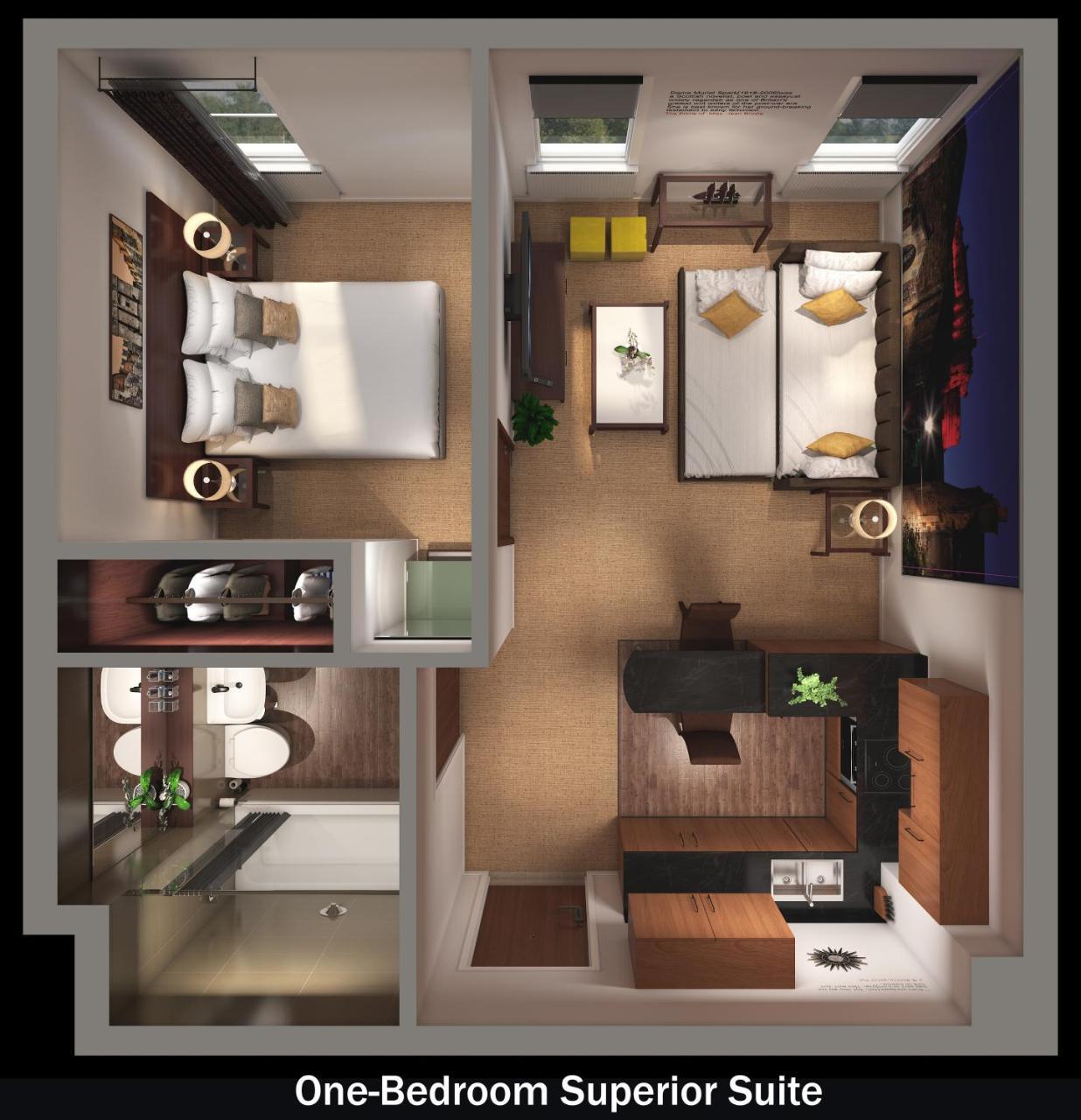 Apartamento Superior de 1 dormitorio