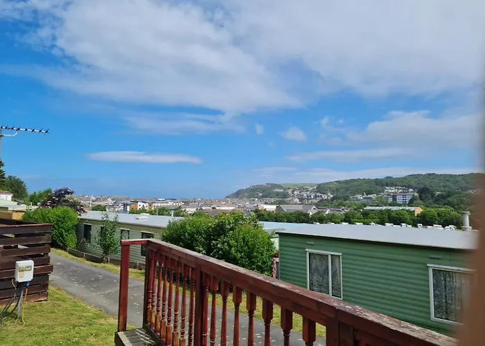 Hilltop Hideaway 2 Bed Caravan With Panoramic Town Scenery In Aberystwyth Holiday Village F8